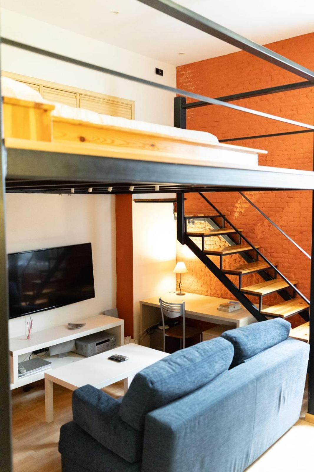 마드리드 Increible Loft A 5 Min Del Retiro & Wizink 아파트 외부 사진