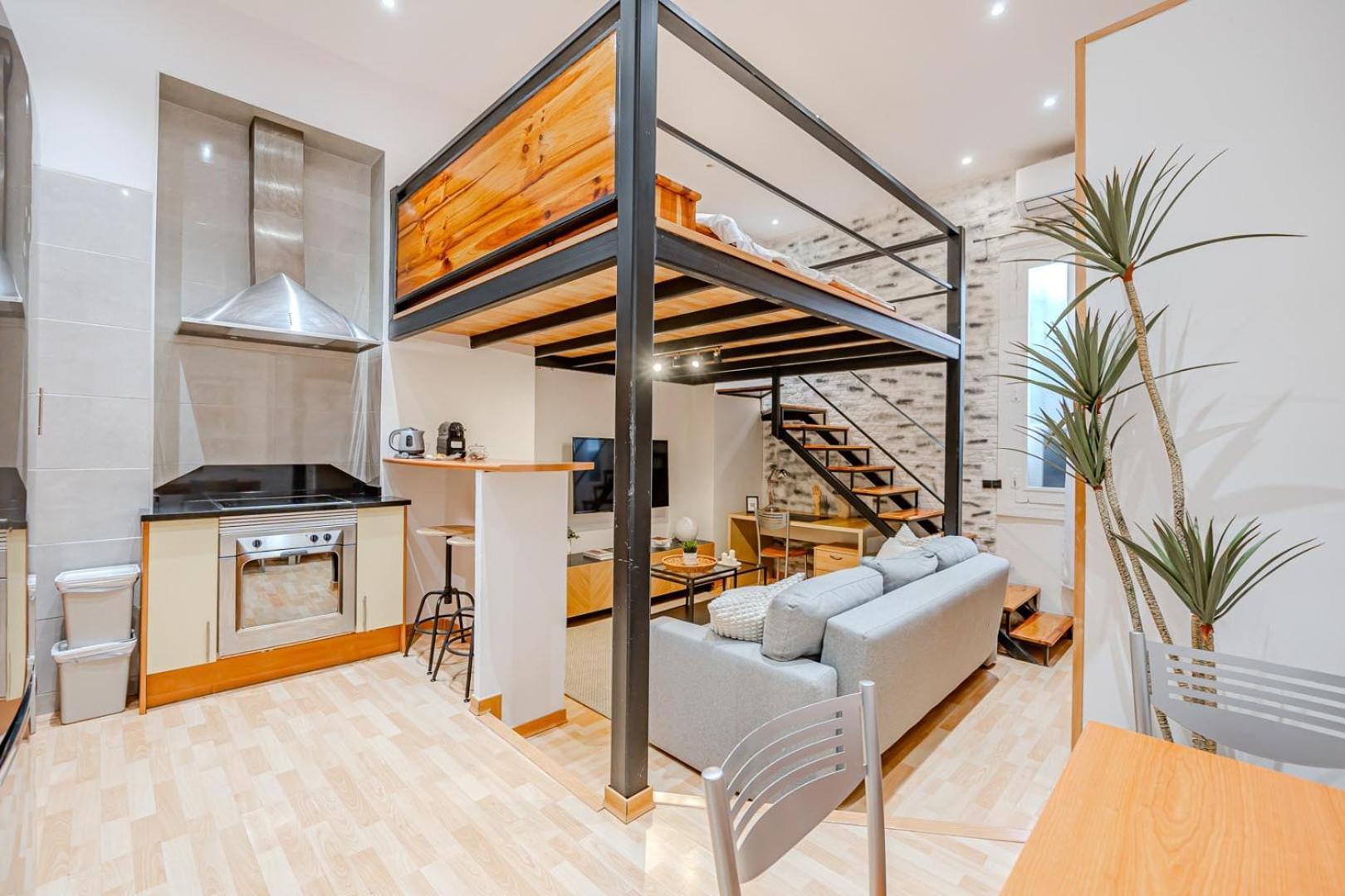 마드리드 Increible Loft A 5 Min Del Retiro & Wizink 아파트 외부 사진